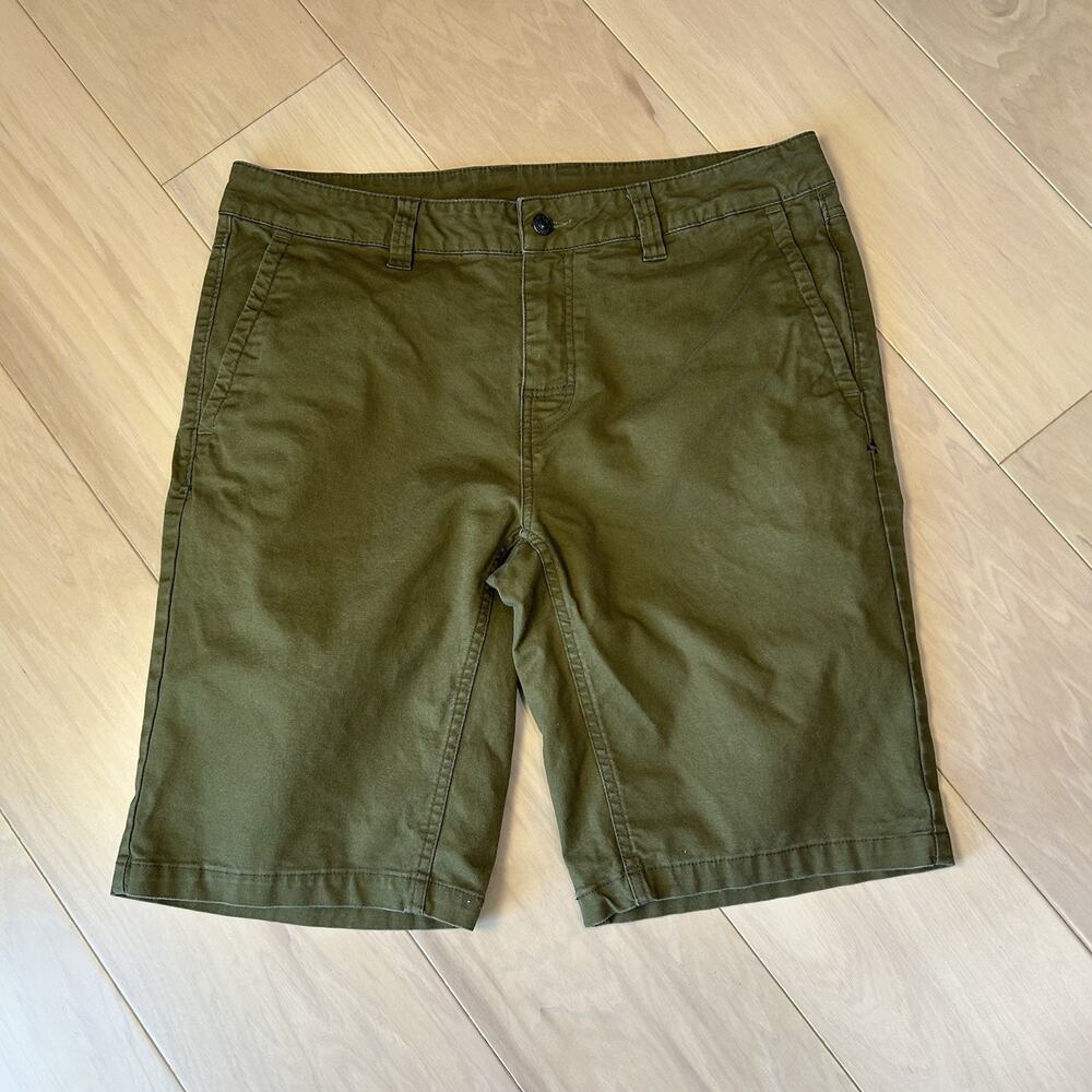 Stio Stretch Canvas Short Green 10” Inseam Men’s 35